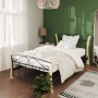 Black metal bed frame 100x200 cm by vidaXL, Beds and slatted bases - Ref: Foro24-324884, Price: 147,05 €, Discount: %