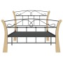 Black metal bed frame 100x200 cm by vidaXL, Beds and slatted bases - Ref: Foro24-324884, Price: 147,05 €, Discount: %