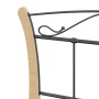 Black metal bed frame 100x200 cm by vidaXL, Beds and slatted bases - Ref: Foro24-324884, Price: 147,05 €, Discount: %