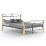 Black metal bed frame 120x200 cm by vidaXL, Beds and slatted bases - Ref: Foro24-324885, Price: 97,04 €, Discount: %