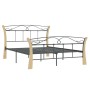 Black metal bed frame 120x200 cm by vidaXL, Beds and slatted bases - Ref: Foro24-324885, Price: 97,04 €, Discount: %