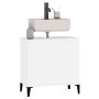 Armario para lavabo madera contrachapada blanco 58x33x60 cm