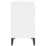 Armario para lavabo madera contrachapada blanco 80x33x60 cm