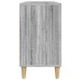 Armario de lavabo madera contrachapada gris Sonoma 80x33x60 cm