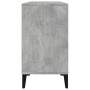 Armario de lavabo madera contrachapada gris hormigón 80x33x60cm