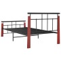 Metal bed frame and solid oak wood 90x200 cm by vidaXL, Beds and slatted bases - Ref: Foro24-324890, Price: 82,66 €, Discount: %