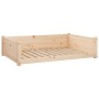 Cama para perros madera maciza de pino 105,5x75,5x28 cm