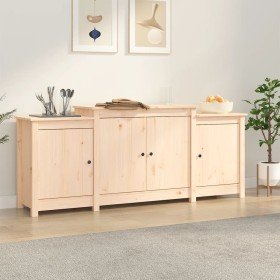 Aparador 164x37x68 cm Madera maciza de pino Aparador 164x37x68 cm Madera maciza de pino