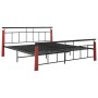 Solid oak metal bed frame 180x200 cm by vidaXL, Beds and slatted bases - Ref: Foro24-324895, Price: 174,59 €, Discount: %