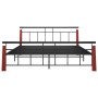Solid oak metal bed frame 180x200 cm by vidaXL, Beds and slatted bases - Ref: Foro24-324895, Price: 174,59 €, Discount: %