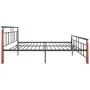 Estructura de cama madera maciza de roble metal 180x200 cm de vidaXL, Camas y somieres - Ref: Foro24-324895, Precio: 171,88 €...