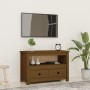 Mueble de TV madera maciza de pino marrón miel 79x35x52 cm en Muebles TV | Comprar online en Foro24