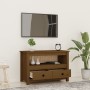 Mueble de TV madera maciza de pino marrón miel 79x35x52 cm en Muebles TV | Comprar online en Foro24