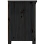Mueble de TV de madera maciza de pino negro 114x35x52 cm en Muebles TV | Comprar online en Foro24
