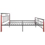 Estructura de cama metal y madera maciza de roble 200x200 cm de vidaXL, Camas y somieres - Ref: Foro24-324896, Precio: 149,22...