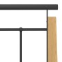 Estructura de cama metal y madera maciza de roble 90x200 cm de vidaXL, Camas y somieres - Ref: Foro24-324897, Precio: 87,23 €...