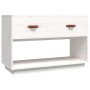 Mueble para TV madera maciza de pino blanco 90x40x60 cm