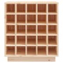Botellero de madera maciza de pino 55,5x34x61 cm