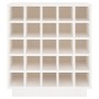 Botellero de madera maciza de pino blanco 55,5x34x61 cm