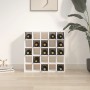 Vinoteca blanca 56x25x56 cm madera maciza de pino