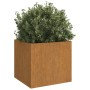 Jardinera de acero corten 32x30x29 cm en Maceteros y jardineras | Comprar online en Foro24