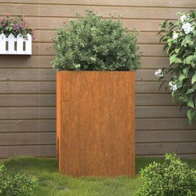 Jardinera de acero corten 42x38x75 cm Jardinera de acero corten 42x38x75 cm