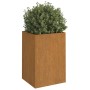 Jardinera de acero corten 42x38x75 cm en Maceteros y jardineras | Comprar online en Foro24
