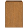 Jardinera de acero corten 42x38x75 cm en Maceteros y jardineras | Comprar online en Foro24
