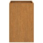 Jardinera de acero corten 42x38x75 cm en Maceteros y jardineras | Comprar online en Foro24