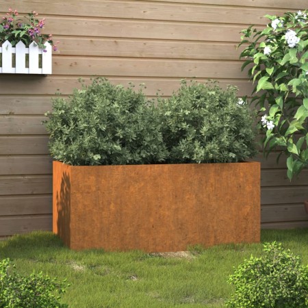 Jardinera de acero corten 62x30x29 cm