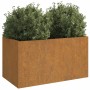 Jardinera de acero corten 62x30x29 cm