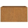 Jardinera de acero corten 62x40x39 cm en Maceteros y jardineras | Comprar online en Foro24
