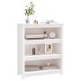 Estantería madera maciza de pino blanca 80x35x97 cm en Librerías y estanterías | Comprar online en Foro24