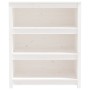 Estantería madera maciza de pino blanca 80x35x97 cm en Librerías y estanterías | Comprar online en Foro24