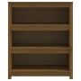 Estantería madera maciza de pino marrón miel 80x35x97 cm en Librerías y estanterías | Comprar online en Foro24