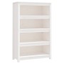 Estantería madera maciza de pino blanca 80x35x126 cm en Librerías y estanterías | Comprar online en Foro24