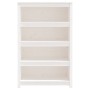 Estantería madera maciza de pino blanca 80x35x126 cm en Librerías y estanterías | Comprar online en Foro24