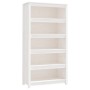 Estantería madera maciza de pino blanca 80x35x154 cm en Librerías y estanterías | Comprar online en Foro24