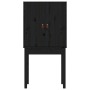 Aparador alto madera maciza de pino negro 60x40x120 cm