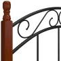 Estructura de cama metal y madera maciza de roble 120x200 cm de vidaXL, Camas y somieres - Ref: Foro24-324920, Precio: 126,13...
