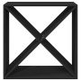 Botellero de madera maciza de pino negro 62x25x62 cm