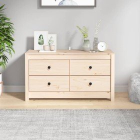Armario auxiliar de madera maciza de pino 100x40x54 cm Armario auxiliar de madera maciza de pino 100x40x54 cm