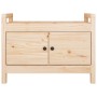 Banco de recibidor madera maciza de pino 80x40x60 cm
