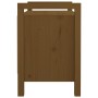 Banco de recibidor madera maciza de pino marrón miel 80x40x60cm