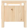 Banco de recibidor madera maciza de pino 80x40x43 cm