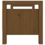 Banco de recibidor madera maciza pino marrón miel 80x40x43 cm