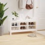 Banco de recibidor madera maciza de pino blanco 110x40x60 cm