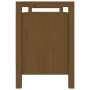 Banco de recibidor madera maciza pino marrón miel 110x40x60 cm