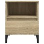 Mesita de noche roble Sonoma 40x35x50 cm