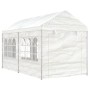 Pavillon mit weißem Polyethylendach 4,46 x 2,28 x 2,69 m von vidaXL, Zelte und Pavillons - Ref: Foro24-3155478, Preis: 224,46...
